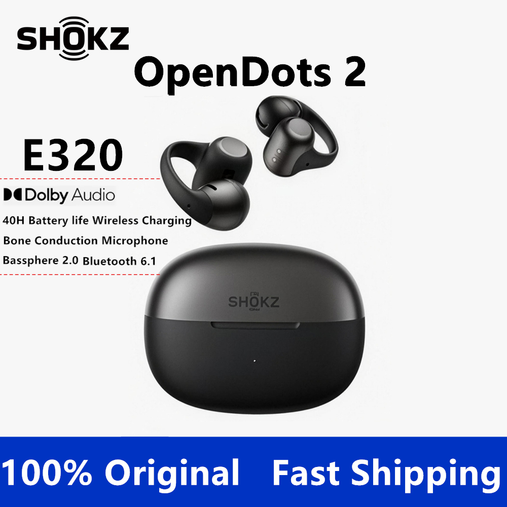 Type C Wired Earphones With Mic - SHOKZ OpenDots 2 Open Bluetooth-oordopjes, draadloze