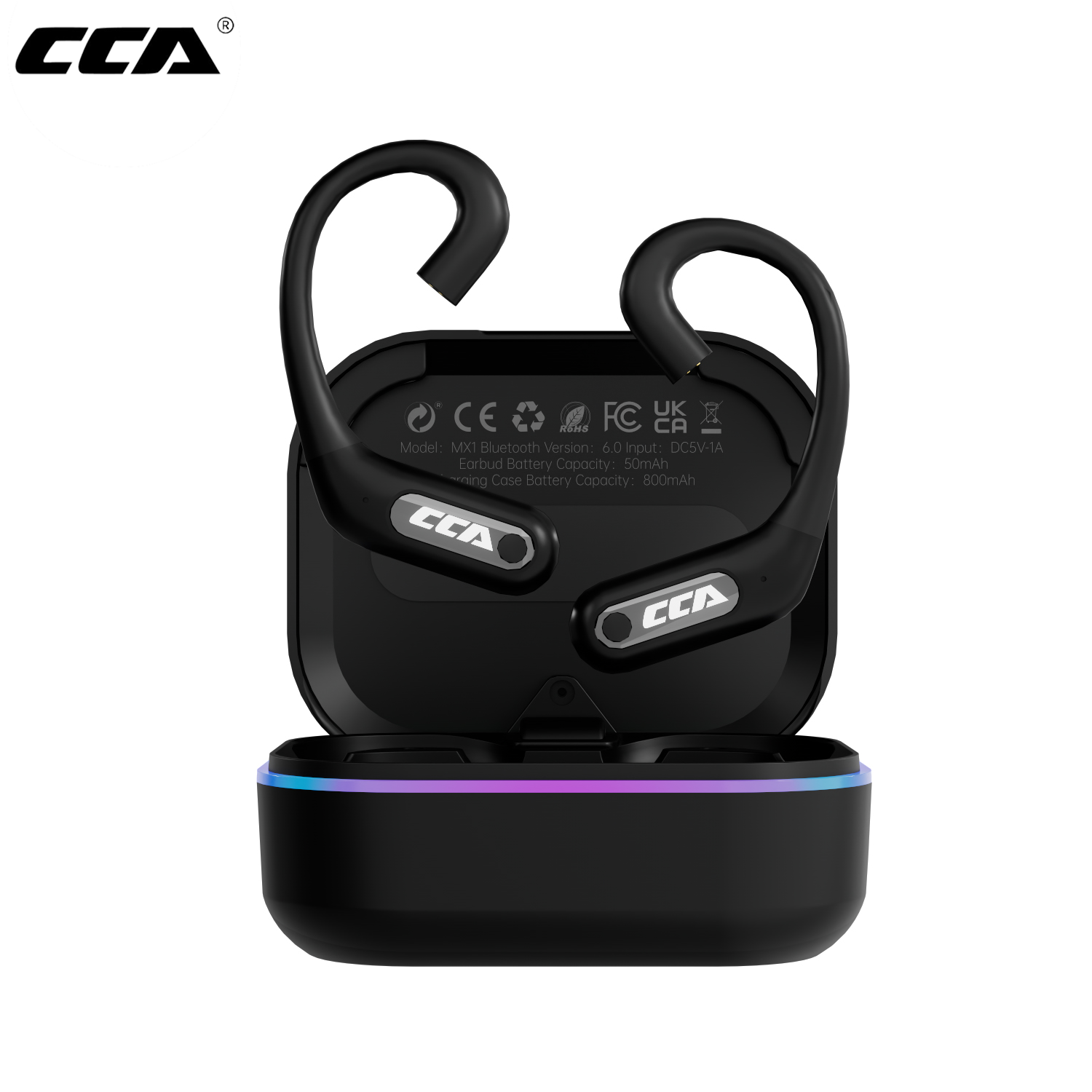 Type C Wired Earphones With Mic - CCA MX1 HD Bluetooth-compatibele module 6.0