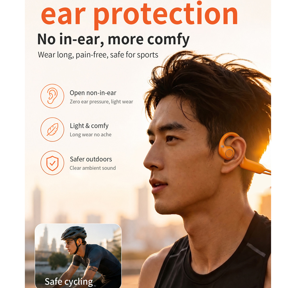 Nieuwe slimme camera-oordopjes - Bone Conduction Running Headphones recensie en prijs
