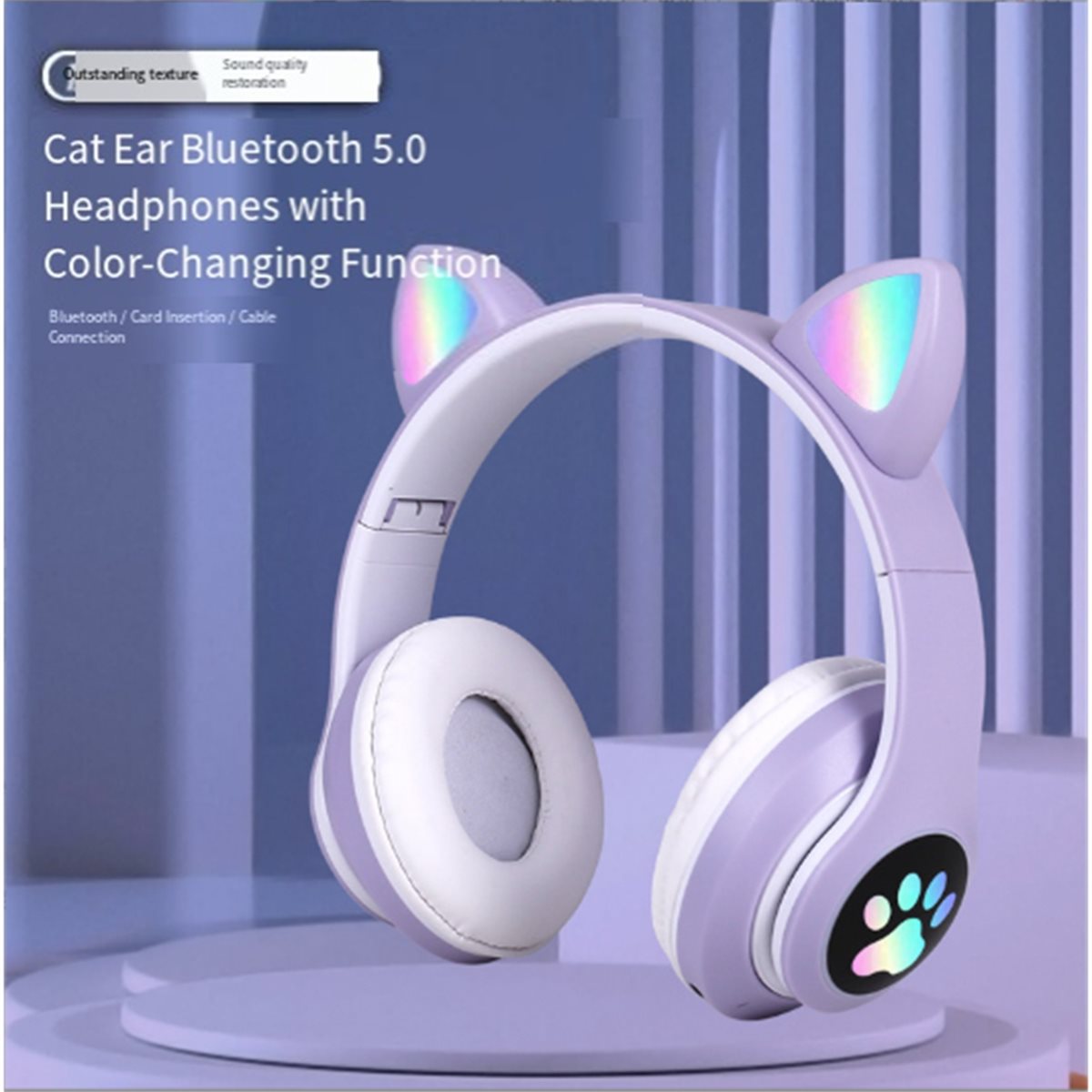 DT[Set] D1585 – schattige Blue - Cat Ear Bluetooth Headset Led recensie en prijs