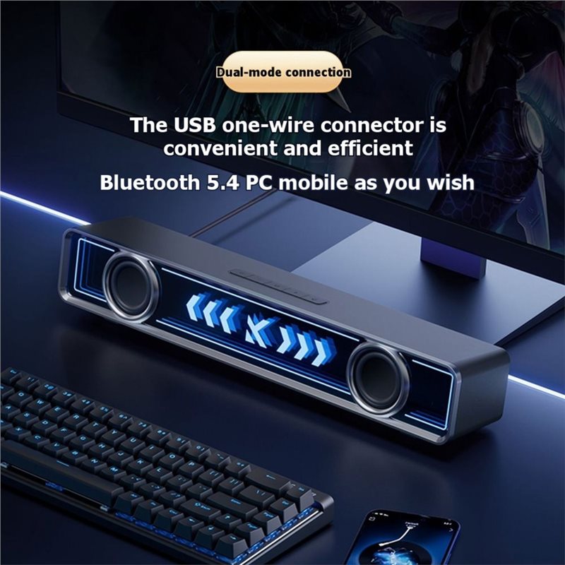 ABJF Desktop Computer Speaker  - Rgb Computer Soundbar For Pc recensie en prijs