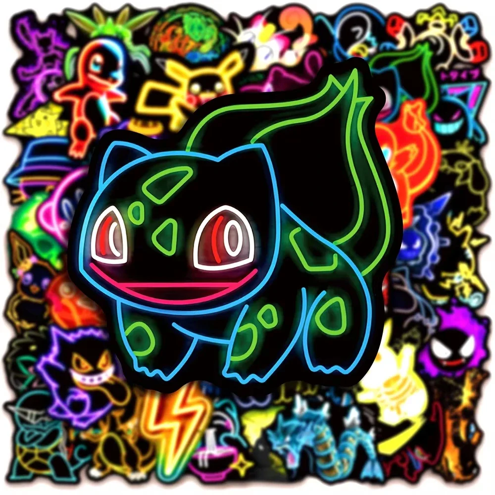100 stuks neon Pokémon-sticker - Laptops recensie en prijs